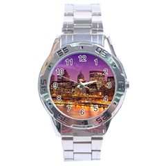 City Night Stainless Steel Analogue Watch by BangZart