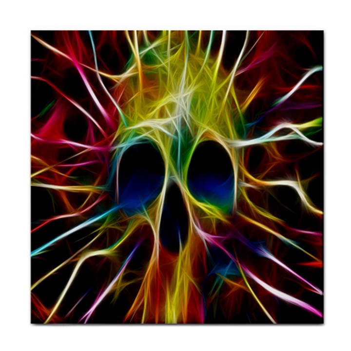 Skulls Multicolor Fractalius Colors Colorful Face Towel