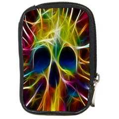 Skulls Multicolor Fractalius Colors Colorful Compact Camera Cases by BangZart