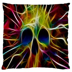 Skulls Multicolor Fractalius Colors Colorful Standard Flano Cushion Case (two Sides)