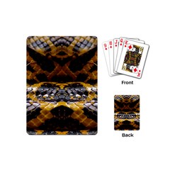 Textures Snake Skin Patterns Playing Cards (mini)  by BangZart