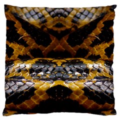 Textures Snake Skin Patterns Large Flano Cushion Case (one Side)