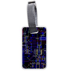 Technology Circuit Board Layout Luggage Tags (one Side)  by BangZart