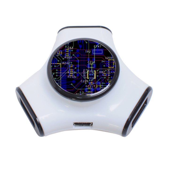 Technology Circuit Board Layout 3-Port USB Hub