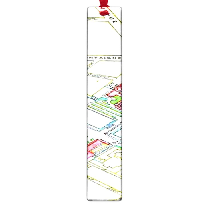 Paris Map Large Book Marks