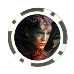 Digital Fantasy Girl Art Poker Chip Card Guard by BangZart