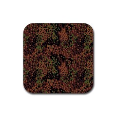 Digital Camouflage Rubber Coaster (square)  by BangZart