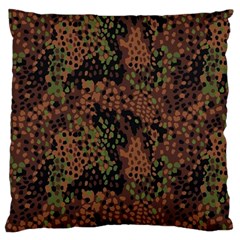 Digital Camouflage Large Flano Cushion Case (two Sides)