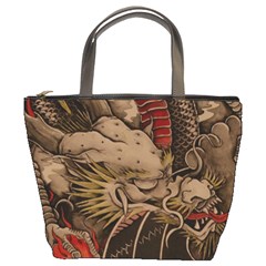 Chinese Dragon Bucket Bags by BangZart