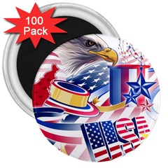 United States Of America Usa  Images Independence Day 3  Magnets (100 Pack) by BangZart