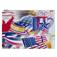 United States Of America Usa  Images Independence Day Cosmetic Bag (xxl)  by BangZart