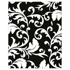 Vector Classicaltr Aditional Black And White Floral Patterns Drawstring Bag (small)