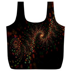 Multicolor Fractals Digital Art Design Full Print Recycle Bags (l) 