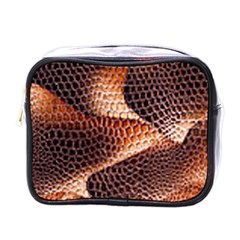 Snake Python Skin Pattern Mini Toiletries Bags by BangZart