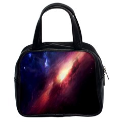 Digital Space Universe Classic Handbags (2 Sides) by BangZart