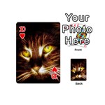 Cat Face Playing Cards 54 (Mini)  Front - Heart10