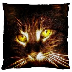 Cat Face Standard Flano Cushion Case (one Side)