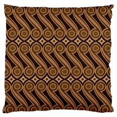 Batik The Traditional Fabric Large Flano Cushion Case (one Side)