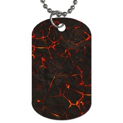 Volcanic Textures Dog Tag (two Sides) by BangZart