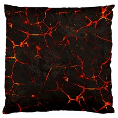 Volcanic Textures Large Cushion Case (one Side) by BangZart