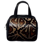 Snake Skin Olay Classic Handbags (One Side) Front