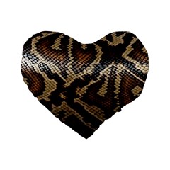 Snake Skin Olay Standard 16  Premium Heart Shape Cushions