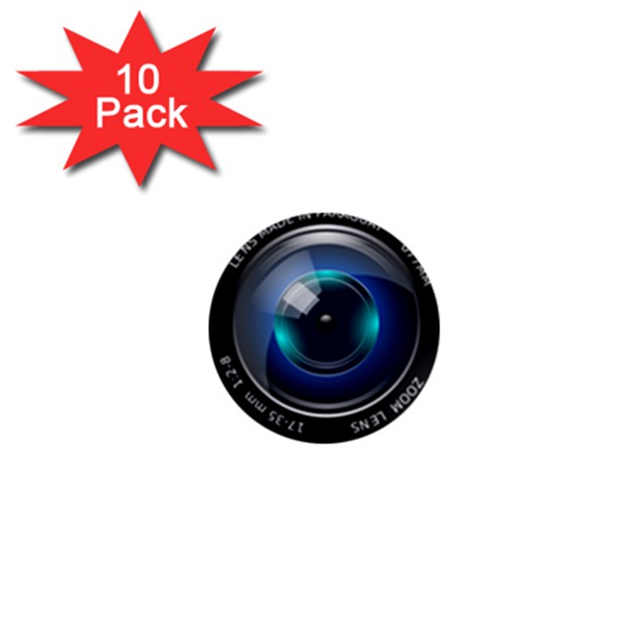 Camera Lens Prime Photography 1  Mini Buttons (10 pack) 