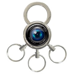 Camera Lens Prime Photography 3-ring Key Chains by BangZart