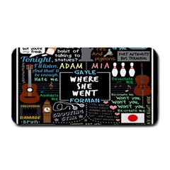 Book Quote Collage Medium Bar Mats by BangZart