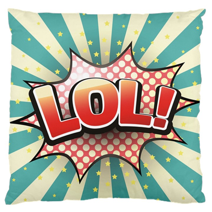 Lol Comic Speech Bubble  Vector Illustration Standard Flano Cushion Case (One Side)