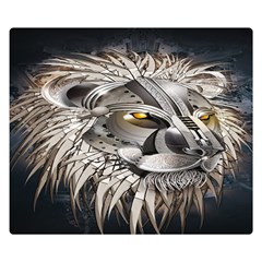 Lion Robot Double Sided Flano Blanket (small) 