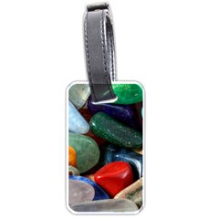 Stones Colors Pattern Pebbles Macro Rocks Luggage Tags (one Side)  by BangZart