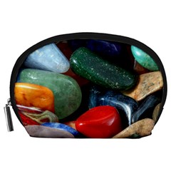 Stones Colors Pattern Pebbles Macro Rocks Accessory Pouches (large) 