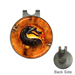 Dragon And Fire Hat Clips With Golf Markers by BangZart