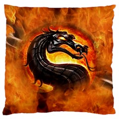 Dragon And Fire Standard Flano Cushion Case (two Sides)