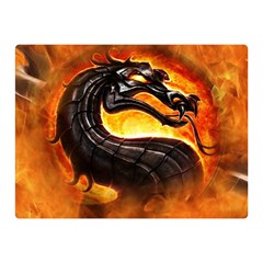 Dragon And Fire Double Sided Flano Blanket (mini) 