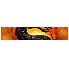 Dragon And Fire Flano Scarf (large)