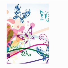 Butterfly Vector Art Large Garden Flag (two Sides) by BangZart