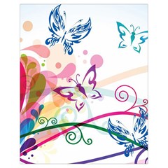 Butterfly Vector Art Drawstring Bag (small)