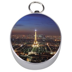 Paris At Night Silver Compasses