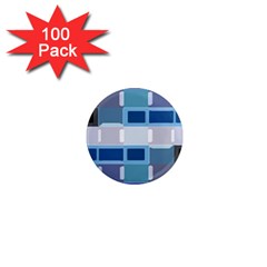 Blockedin 1  Mini Magnets (100 Pack)  by designsbyamerianna