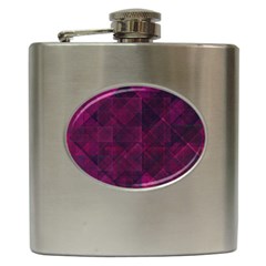 Pinkpunkplaid Hip Flask (6 Oz) by designsbyamerianna