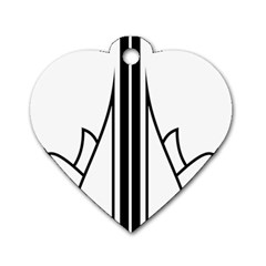 Logo Of Karaj Dog Tag Heart (one Side) by abbeyz71