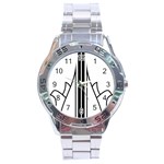 Logo of Karaj Stainless Steel Analogue Watch Front