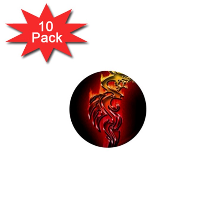 Dragon Fire 1  Mini Magnet (10 pack) 