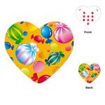 Sweets And Sugar Candies Vector  Playing Cards (Heart)  Front