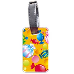 Sweets And Sugar Candies Vector  Luggage Tags (two Sides) by BangZart