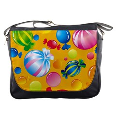 Sweets And Sugar Candies Vector  Messenger Bags by BangZart
