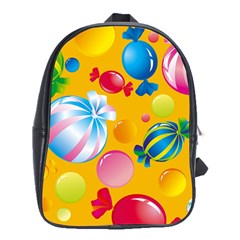 Sweets And Sugar Candies Vector  School Bags (xl) 