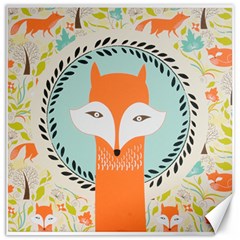 Foxy Fox Canvas Art Print Traditional Canvas 12  X 12   by BangZart